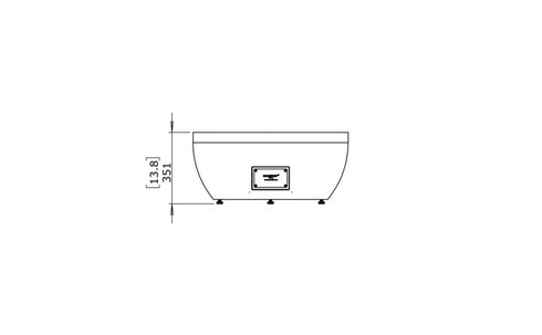 Ecosmart Fire Pod 30 Fire Pit Bowl - Bone Finish / Stainless Steel Burner - ESF.O.POD.30.BO